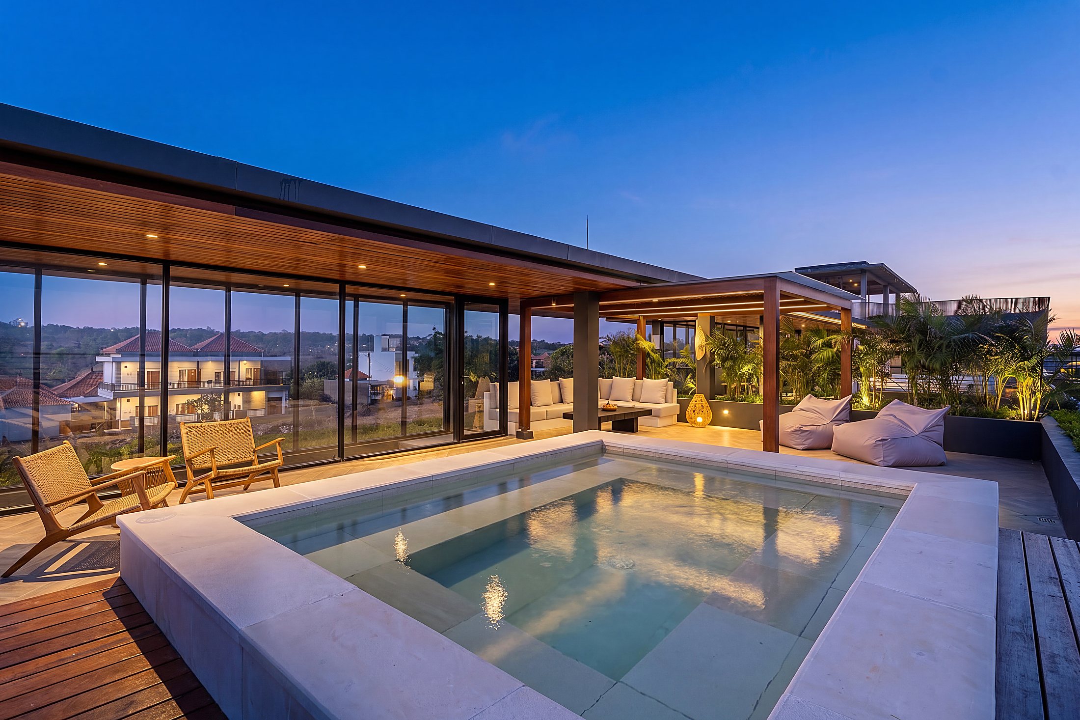 The Heights Melasti, rooftop pool overlooking the Indian Ocean on Bali's Bukit peninsula