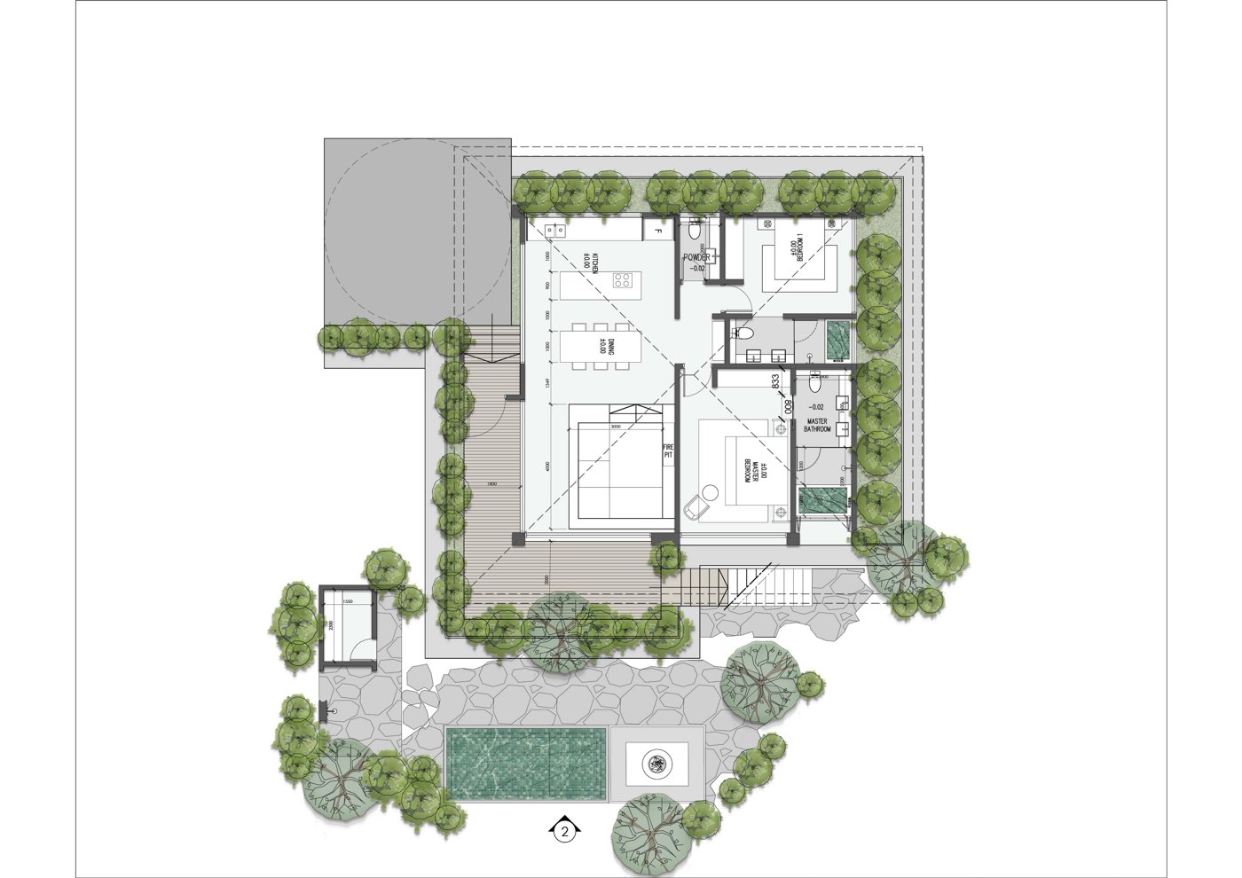 Premium villa floor plan