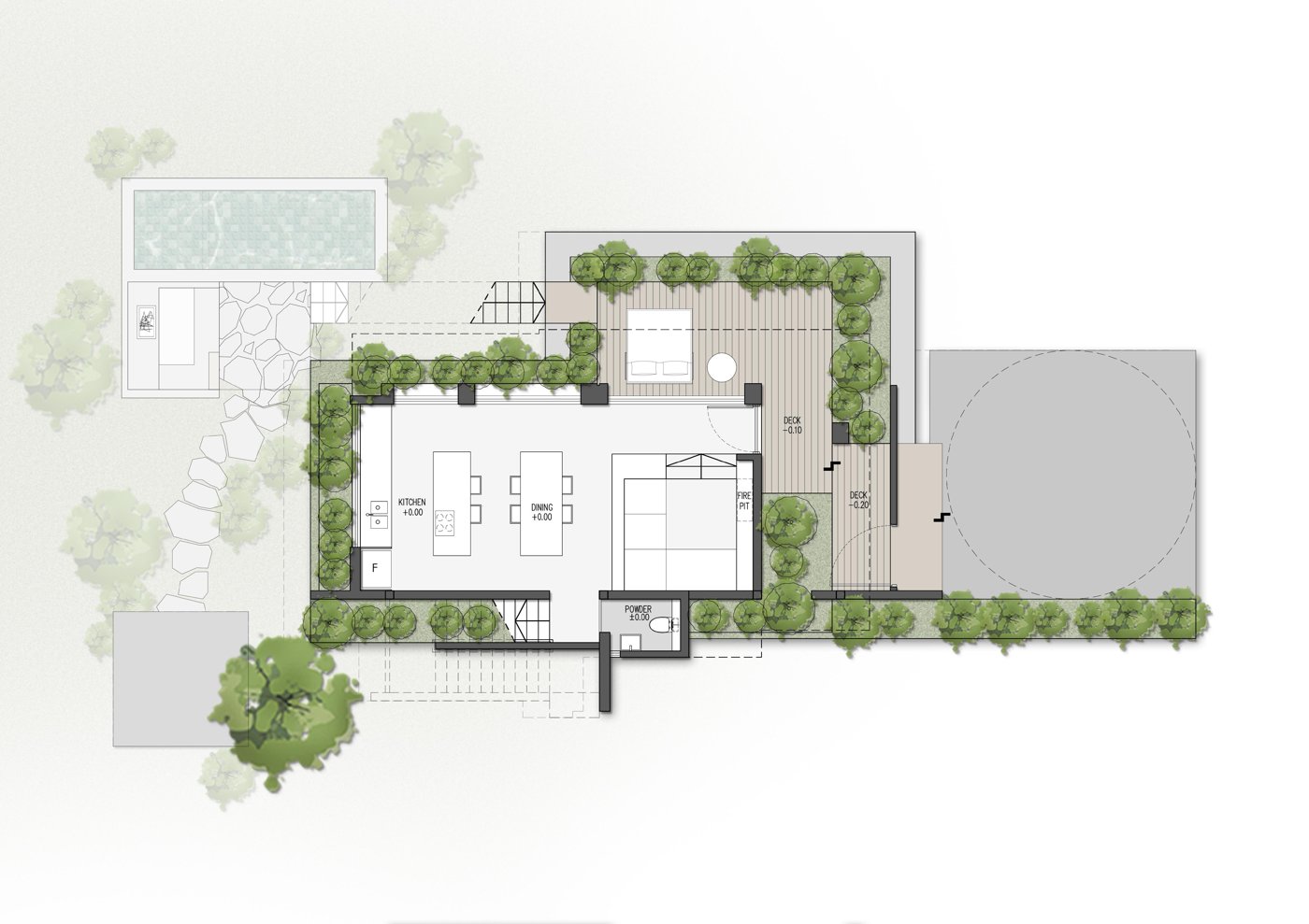 Privilège villa floor plan, sheet 1