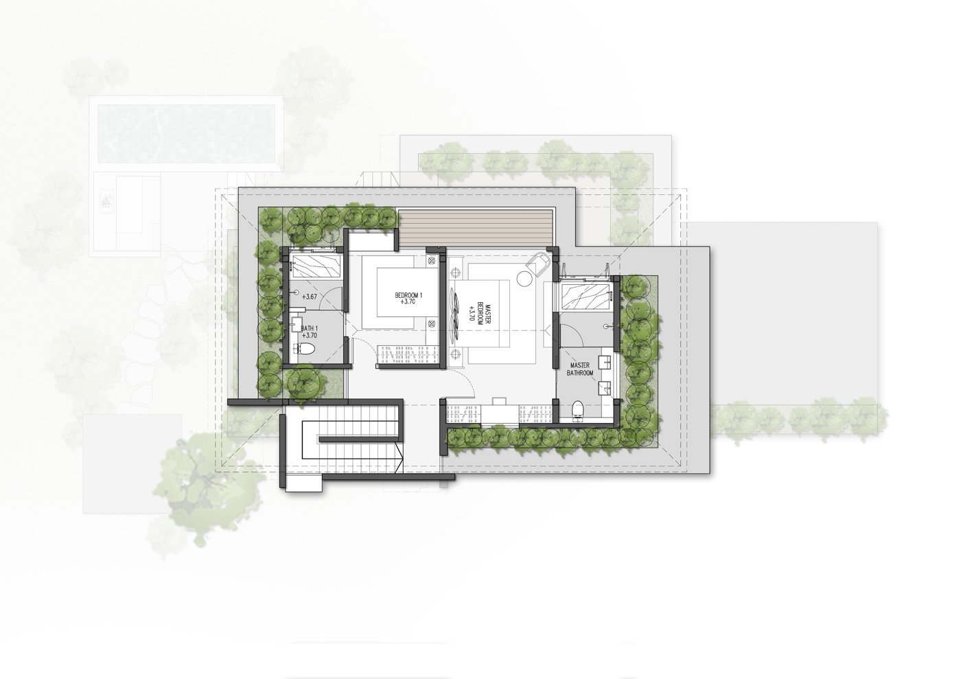 Privilège villa floor plan, sheet 2