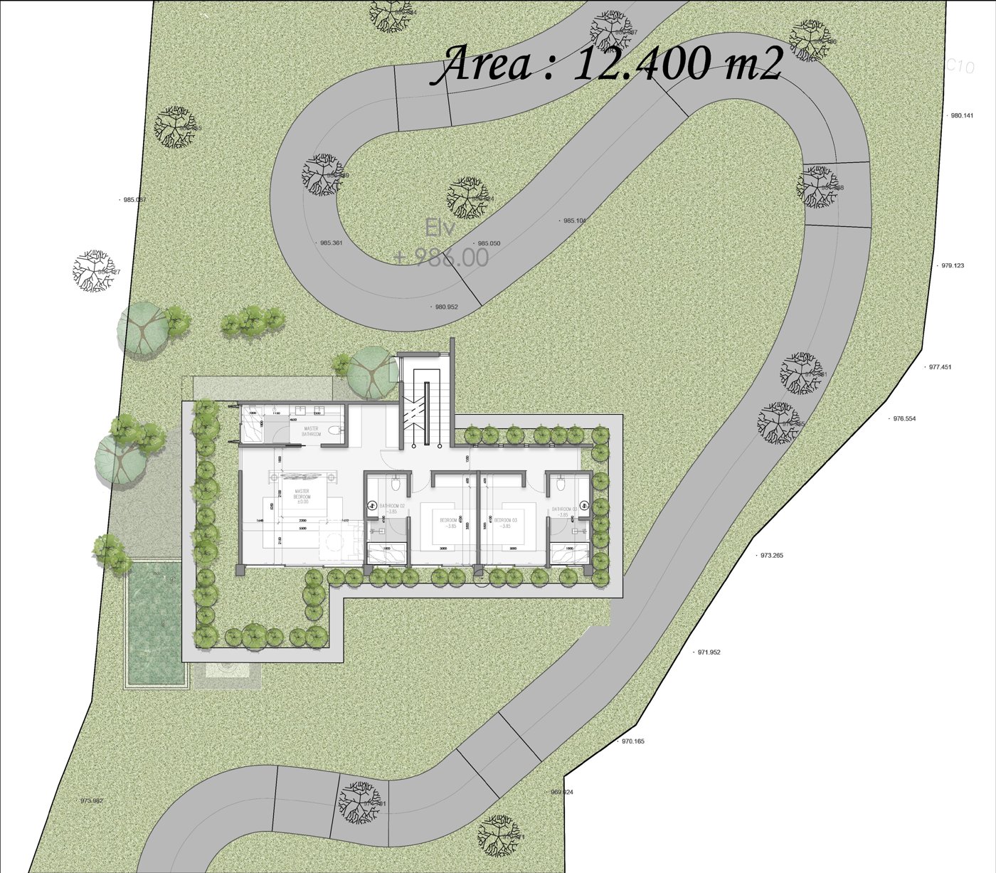 Signature villa floor plan, sheet 2